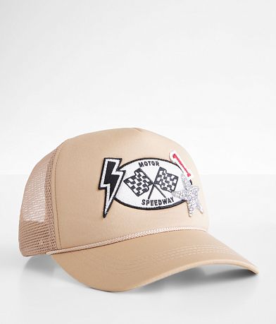 David & Young Motor Speedway Trucker Hat front view