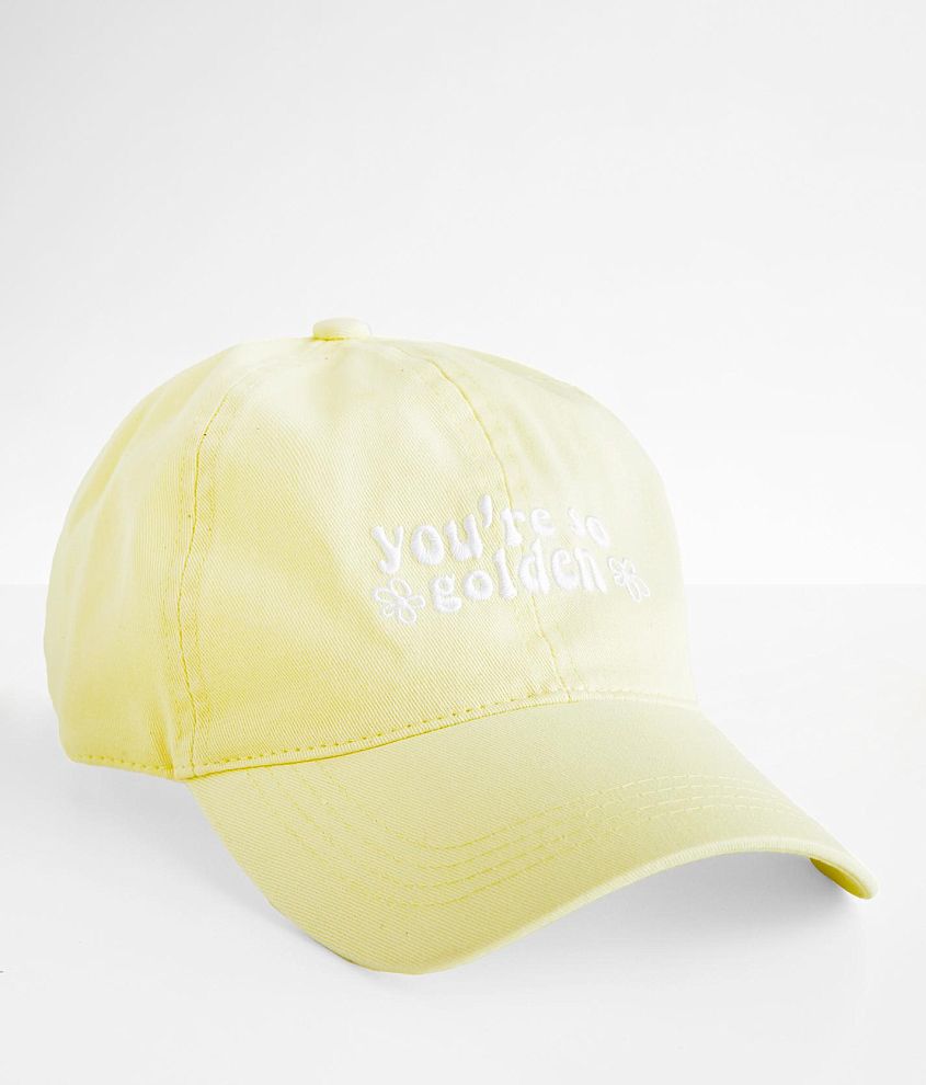 Pale yellow 2024 baseball cap