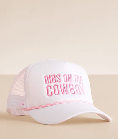 David & Young Dibs On The Cowboy Trucker Hat front view