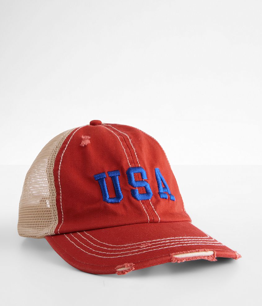 Girls - David &#38; Young USA Baseball Hat front view