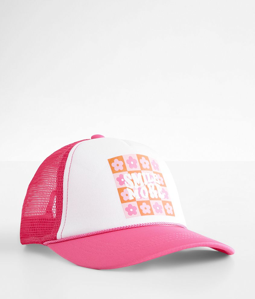 Girls - David & Young Smile More Trucker Hat - Girl's Hats in