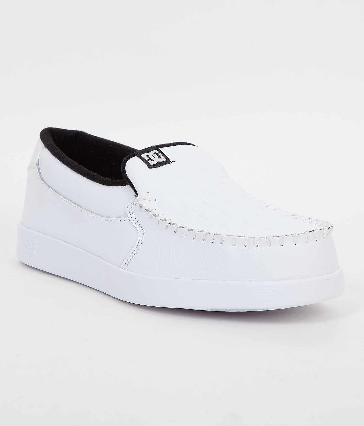 dc white slip ons