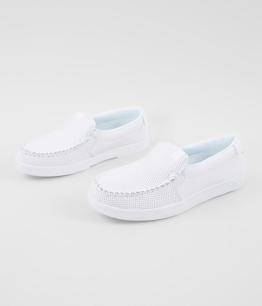 Dc white slip sales on shoes