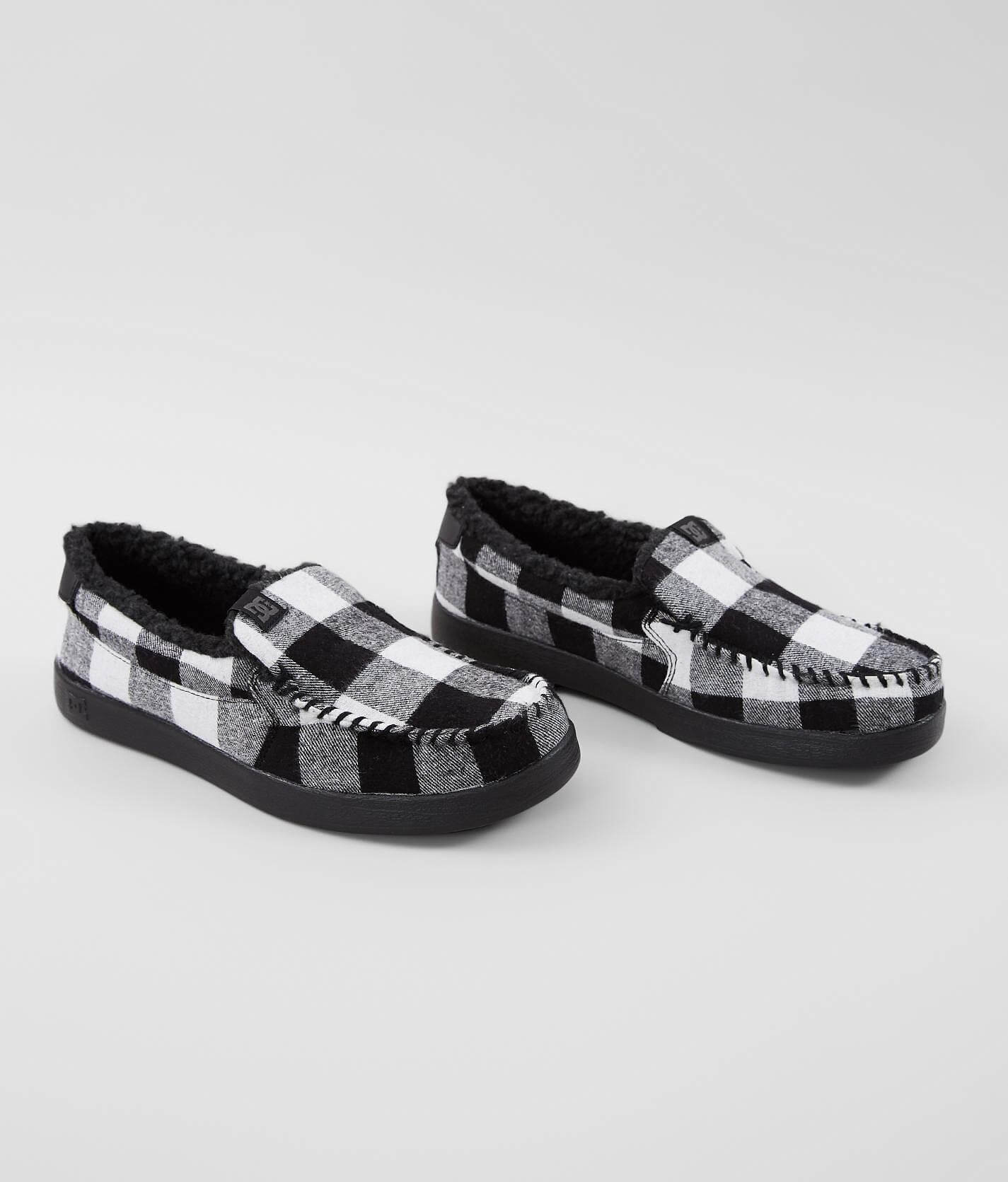 dc villain shoes plaid
