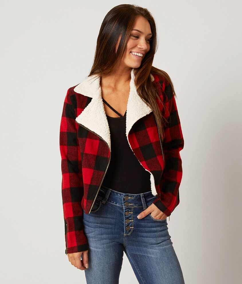 Womens Plaid Coats Han Coats