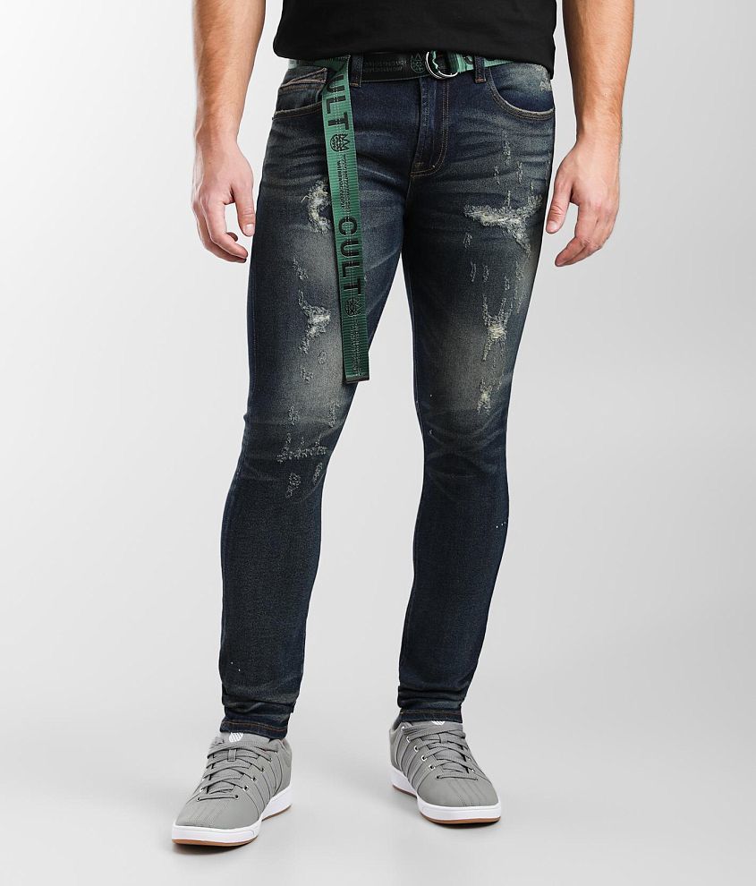 Cult of Individuality Punk Super Skinny Jean front view