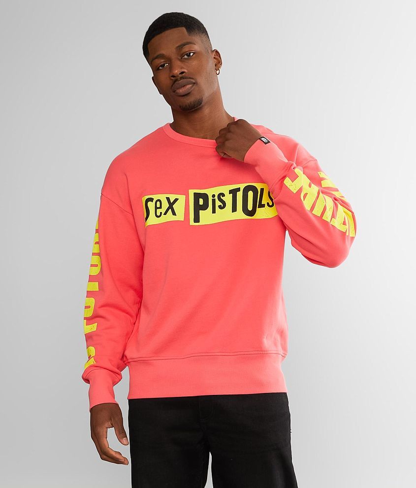 Cult Of Individuality Sex Pistols Band Pullover Mens Sweatshirts In Sex Pistols Pink Buckle