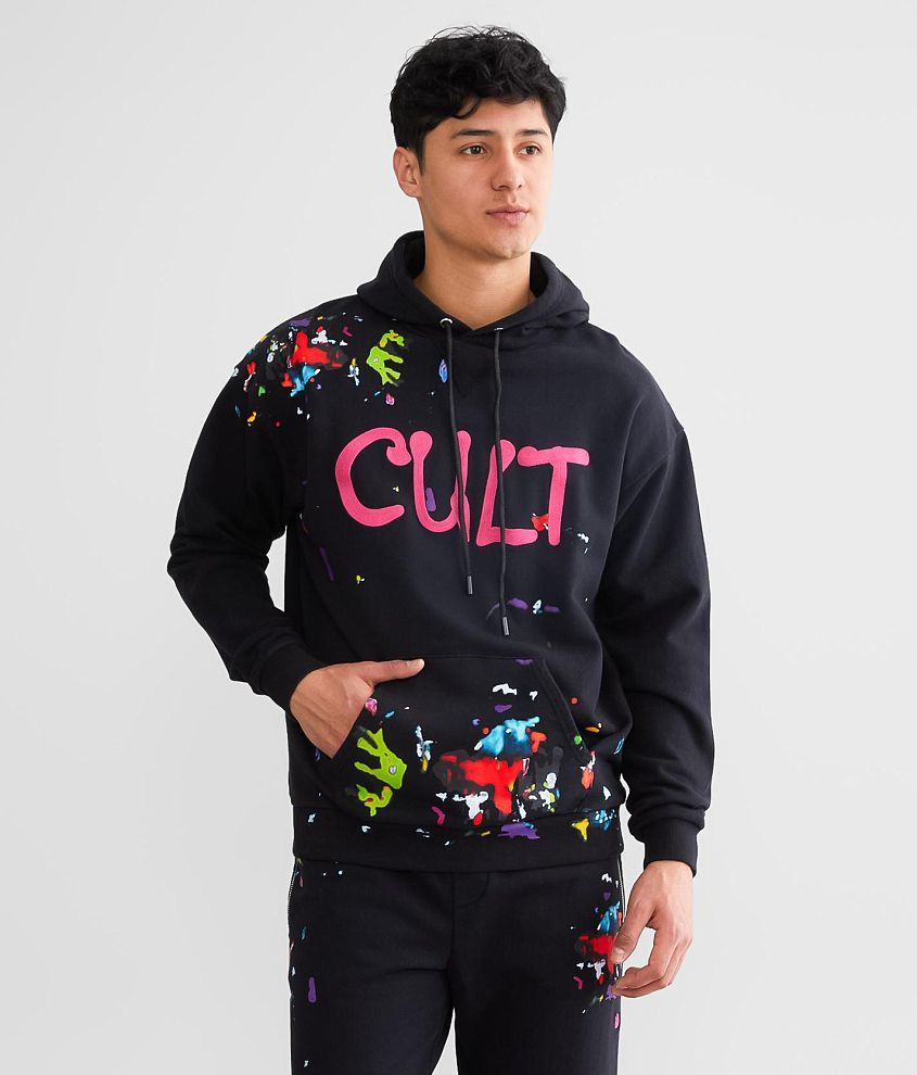 Cult of Individuality Splatter Hooded Sweatshirt front view