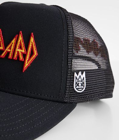 Cult of Individuality Def Leppard Trucker Hat - Men's Hats in Black ...