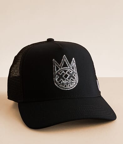 Cult of Individuality Sequins Trucker Hat front view