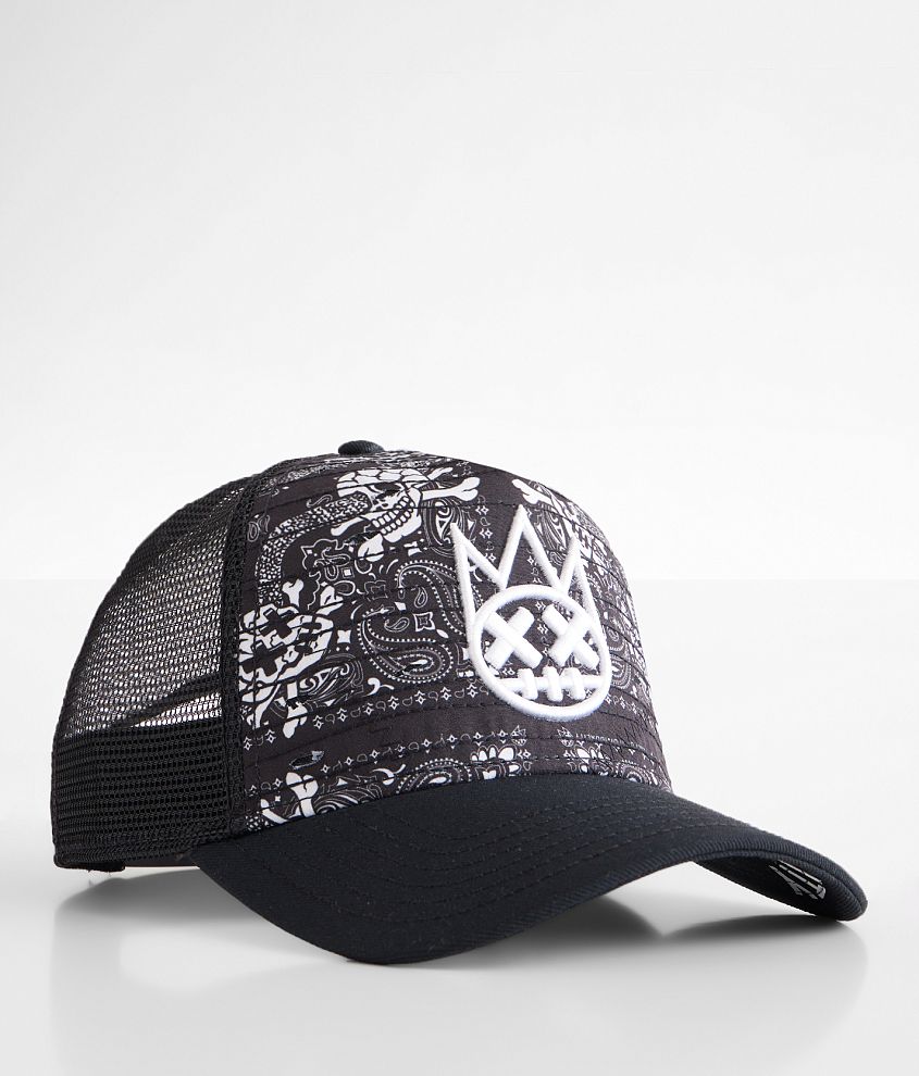 Cult of Individuality Paisley Mesh Trucker Hat front view