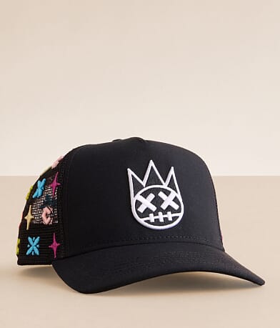 Cult of Individuality Logo Pattern Trucker Hat front view