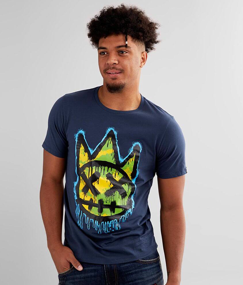 Cult of Individuality Graffiti T-Shirt - Men's T-Shirts in Slate | Buckle