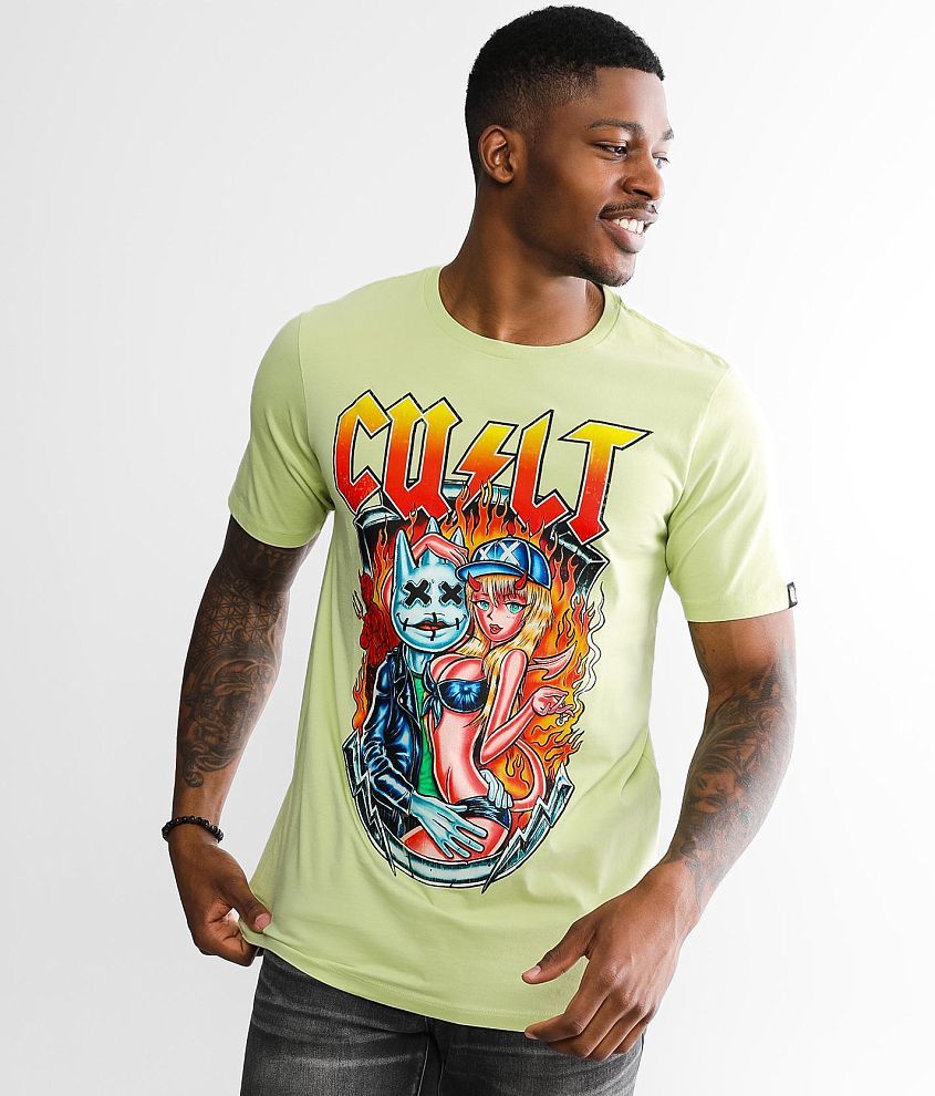 Cult of Individuality Vixen T-Shirt - Men's T-Shirts in Citron | Buckle