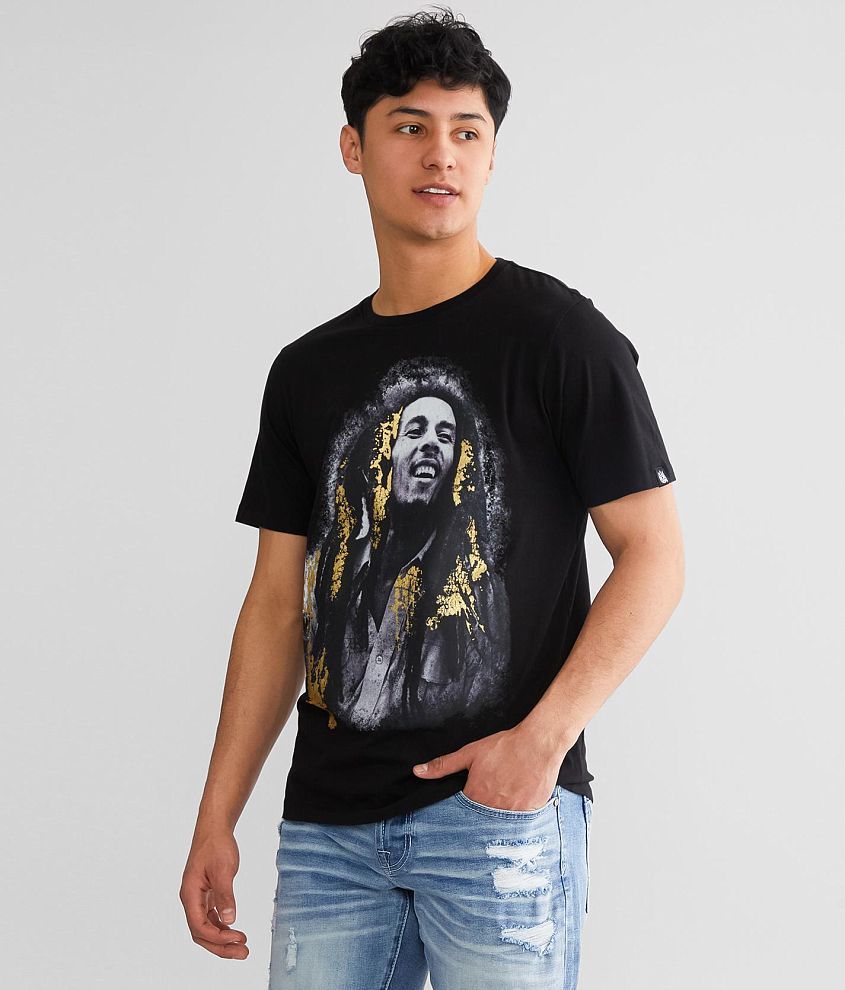 Miljøvenlig flyde over Kvalifikation Cult of Individuality Bob Marley T-Shirt - Men's T-Shirts in Black | Buckle