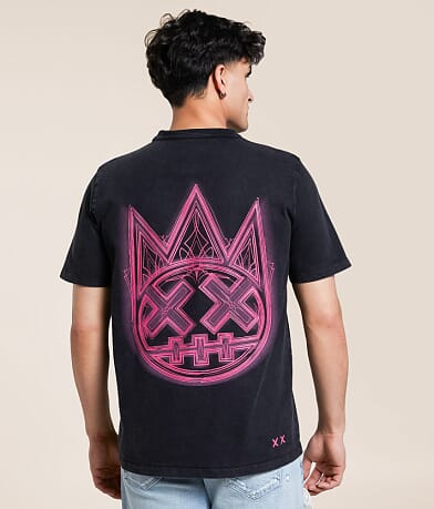 Cult of Individuality Pinstripe T-Shirt front view