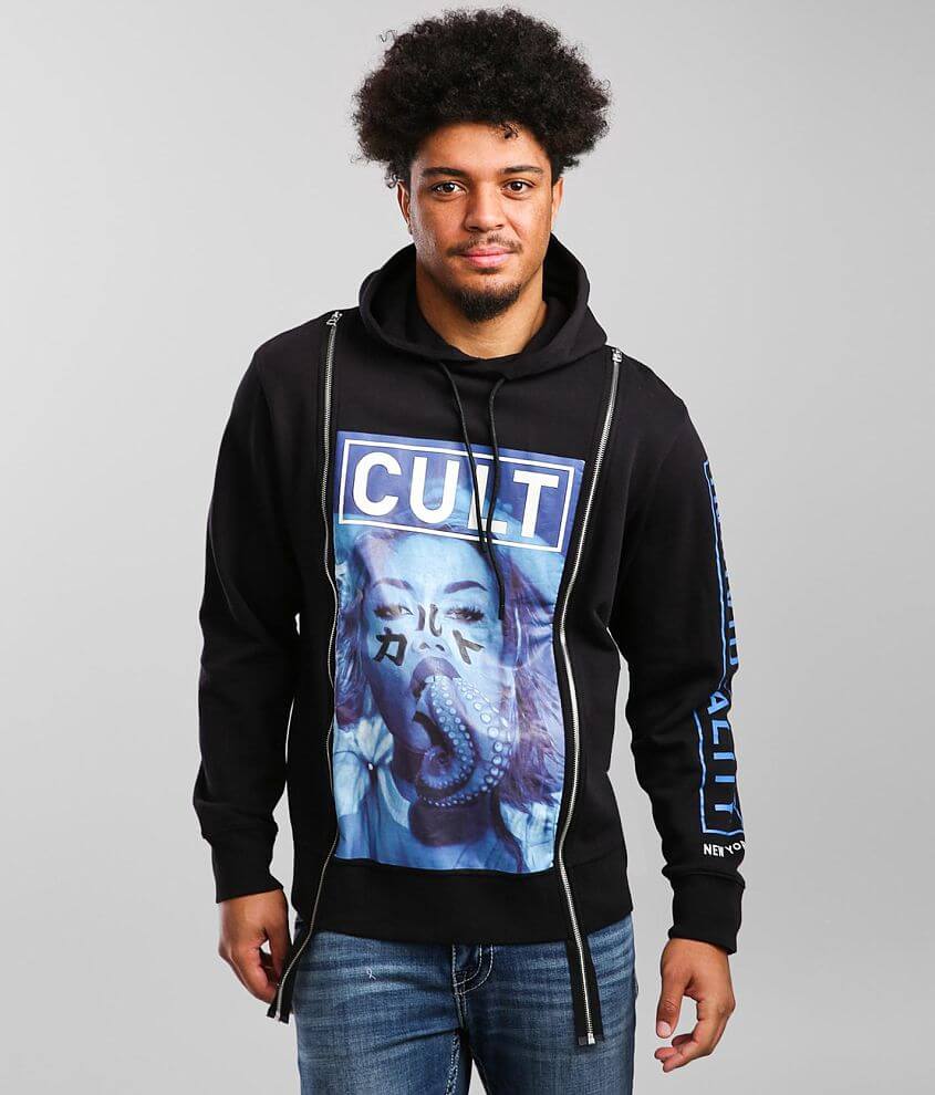 Cult of Individuality Octopus Split Zip Sweatshirt front view