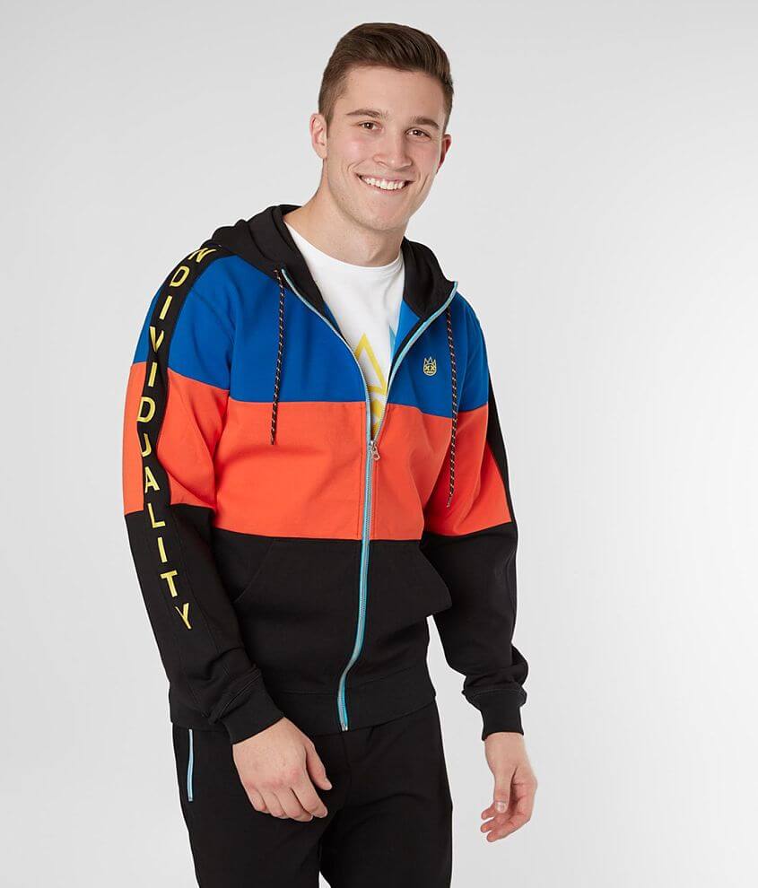 Cult of Individuality Color Block Track Jacket front view