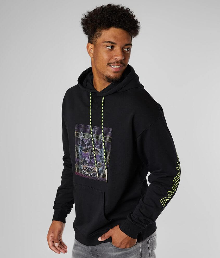 Cult of Individuality Patchwork Hooded Sweatshirt front view