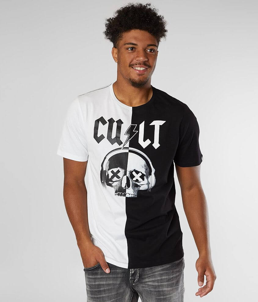 Cult of Individuality Pieced Skull T-Shirt front view