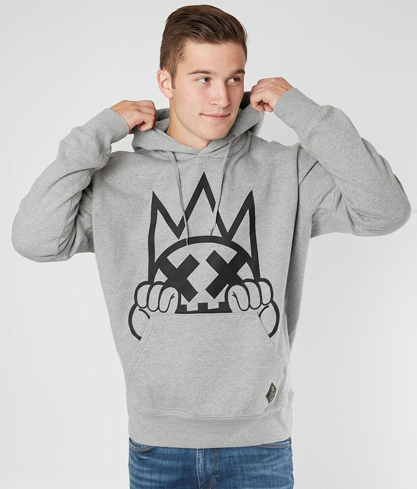 Cult of Individuality Shimuchan Logo Embroidered Sweatshirt in Charcoal