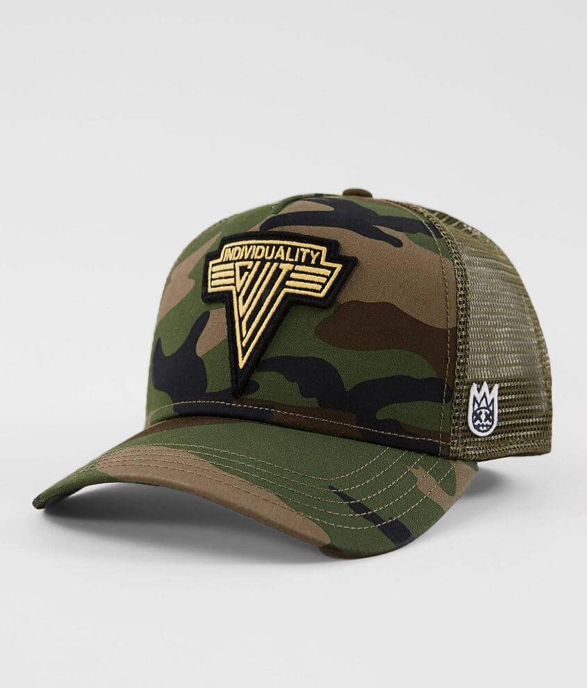 Cult of Individuality Camo Trucker Hat front view