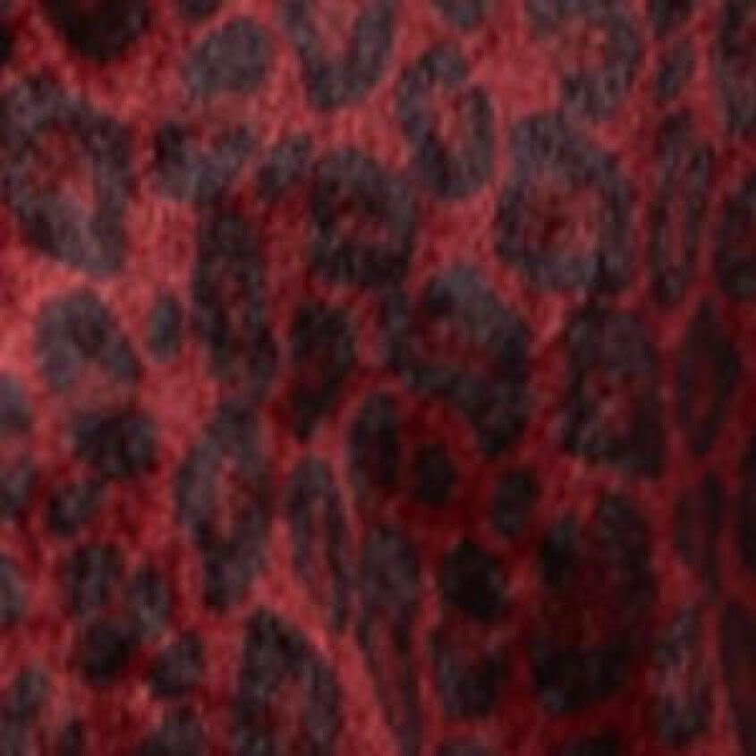Burgundy Leopard