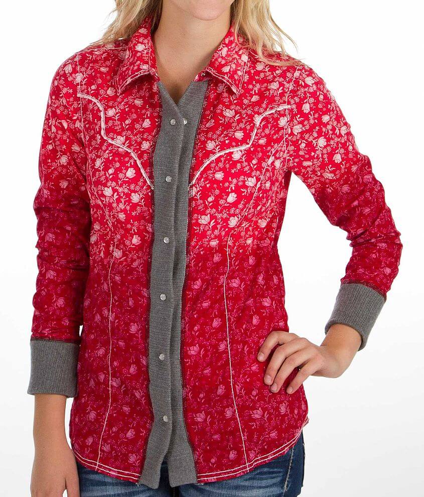 BKE Floral Print Shirt front view