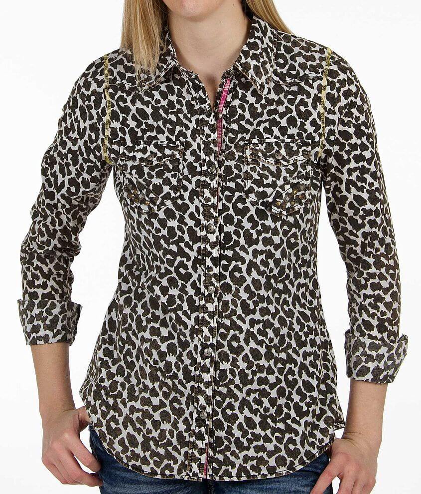 BKE Animal Print Shirt front view