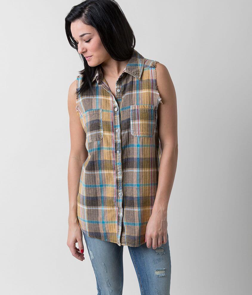 Gilded Intent Plaid Shirt front view