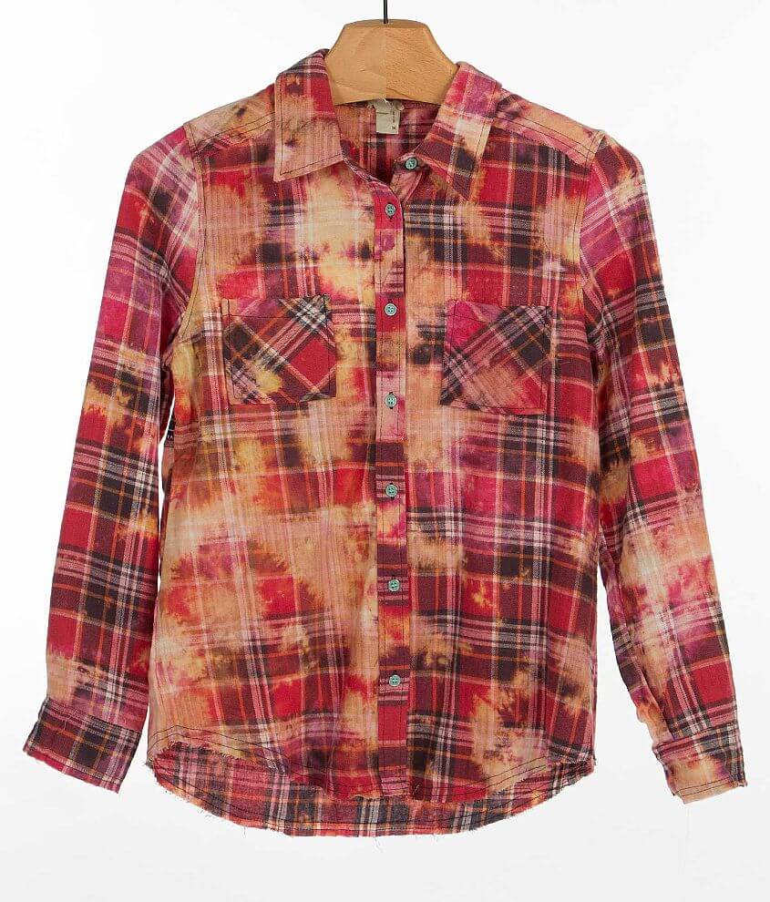 Gimmicks by BKE Plaid Shirt front view