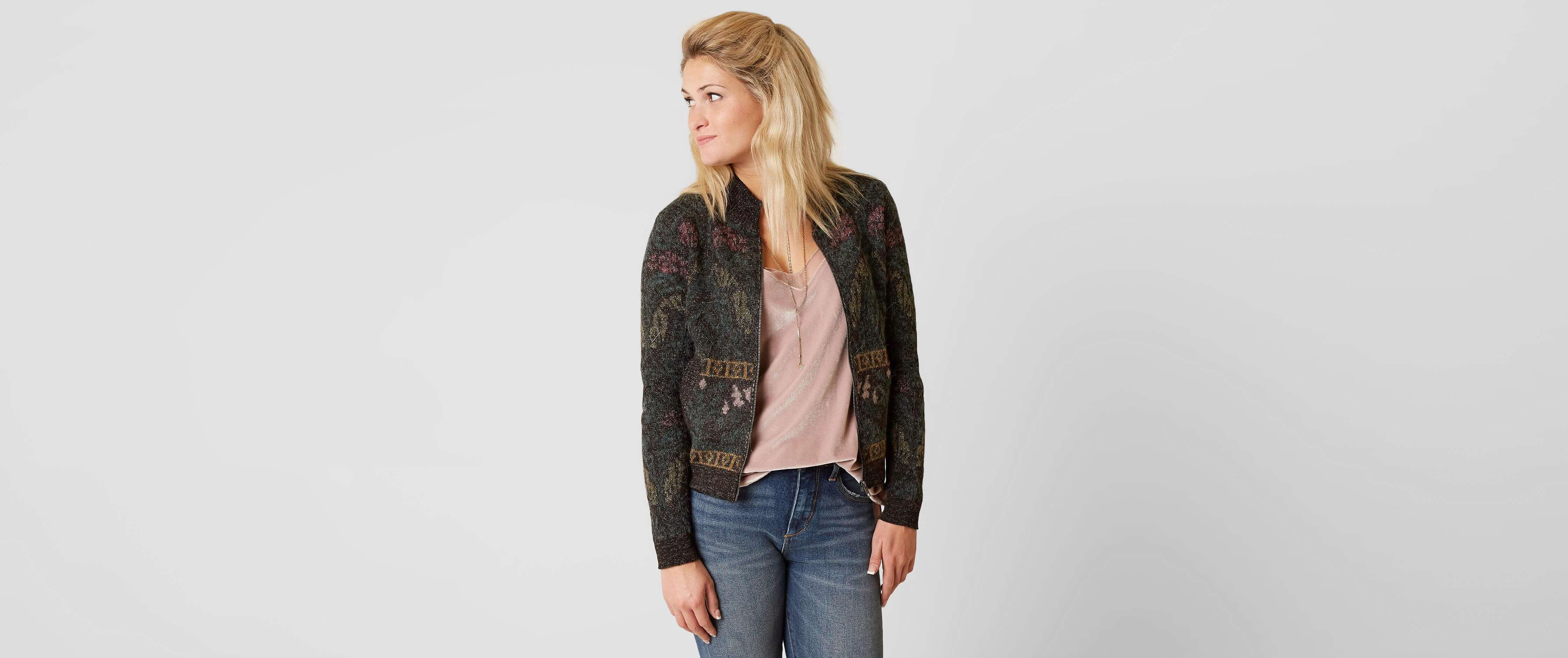 Gimmicks Printed Cardigan Sweater