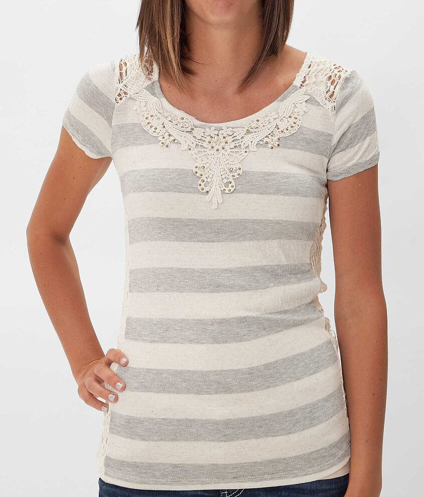 Daytrip Lace Inset Top front view