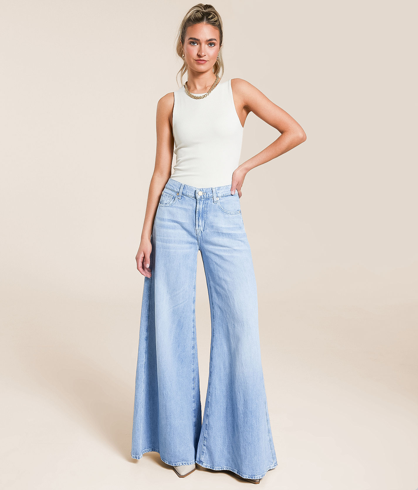 7 For All Mankind Willow Wide Leg Jean - Women's Jeans in