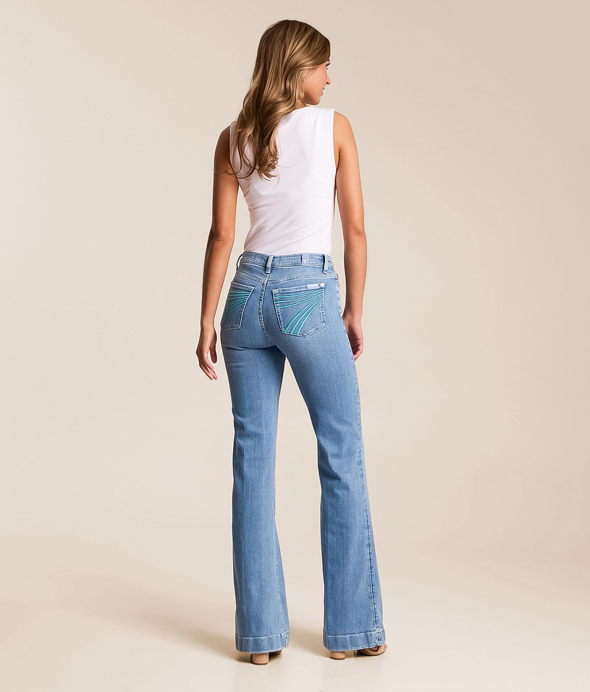 7 For All Mankind Dojo Trouser Stretch Jean — Iceflow by Buckle