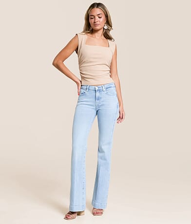 7 For All Mankind Dojo Tailorless Trouser Stretch Jean front view
