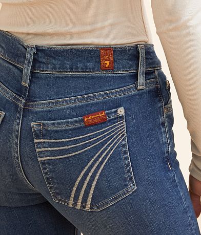 7 For All Mankind Dojo Flare Trouser Stretch Jean BACK_POCKET