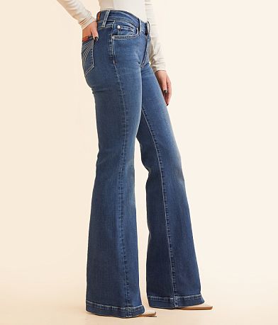 7 For All Mankind Dojo Flare Trouser Stretch Jean FULL_RIGHT_SIDE