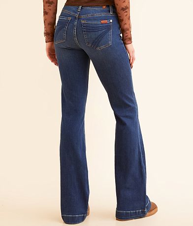 7 For All Mankind Dojo Flare Trouser Stretch Jean BACK