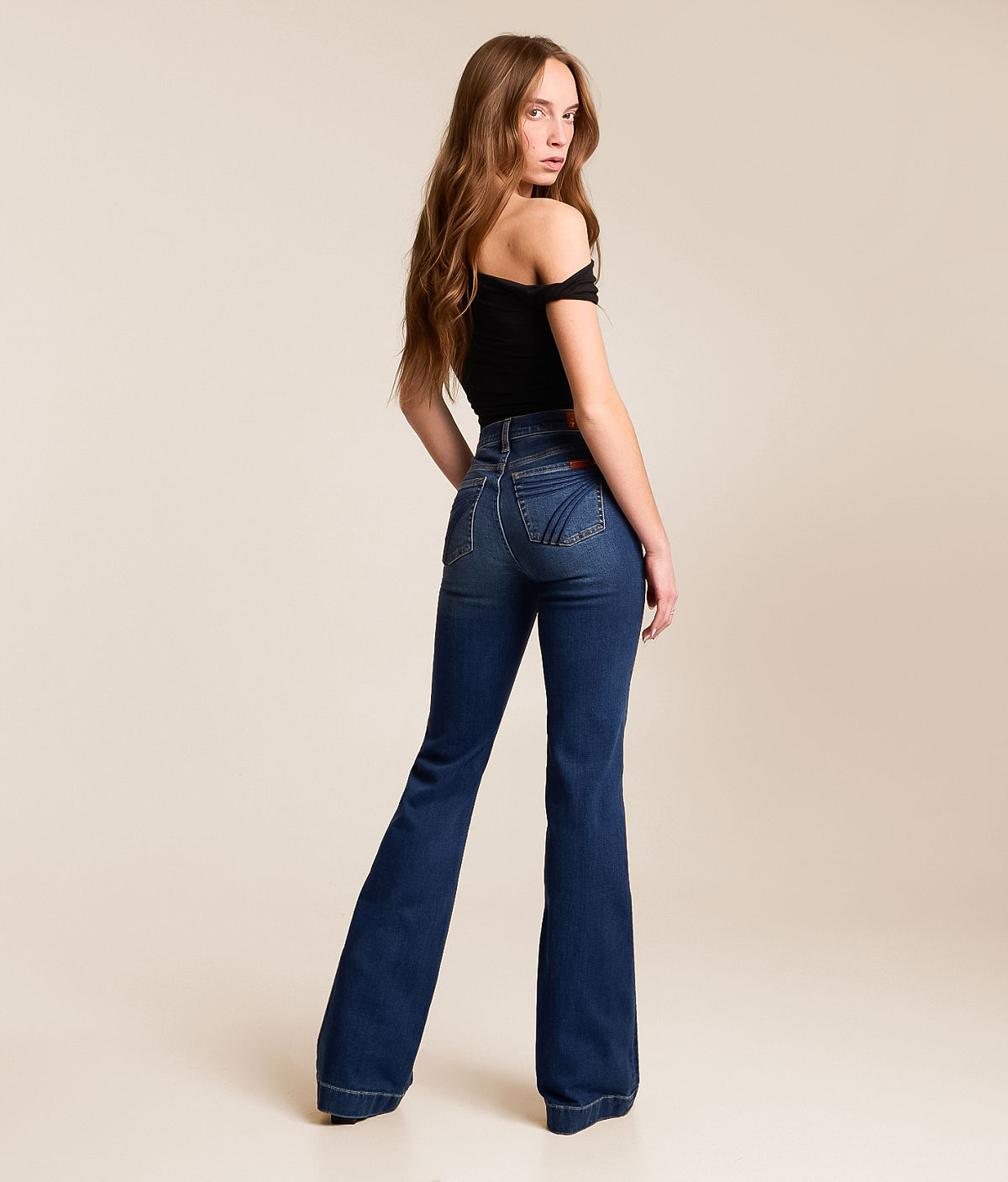 7 For All Mankind Dojo Trouser Stretch Jean — Medium Melrose by Buckle