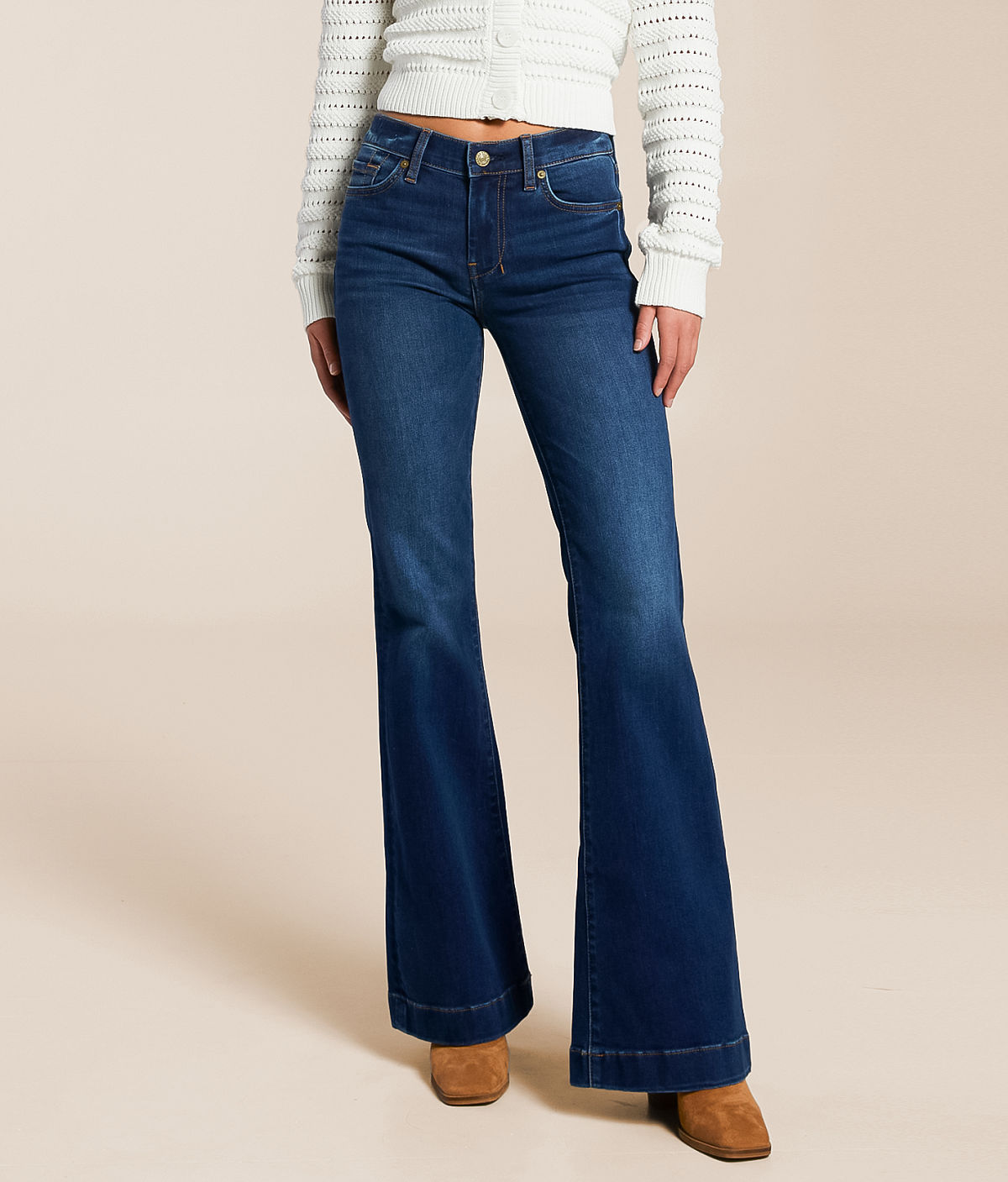 7 For All Mankind Dojo Flare Trouser Stretch Jean — Moreno by Buckle
