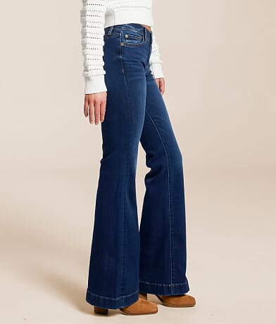 7 For All Mankind Dojo Flare Trouser Stretch Jean FULL_RIGHT_SIDE