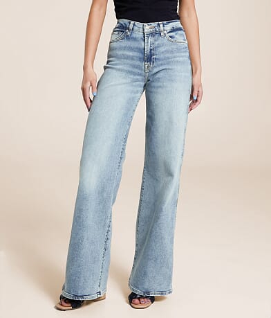 7 For All Mankind Luxe Vintage Lotta High Rise Wide Leg Jean front view