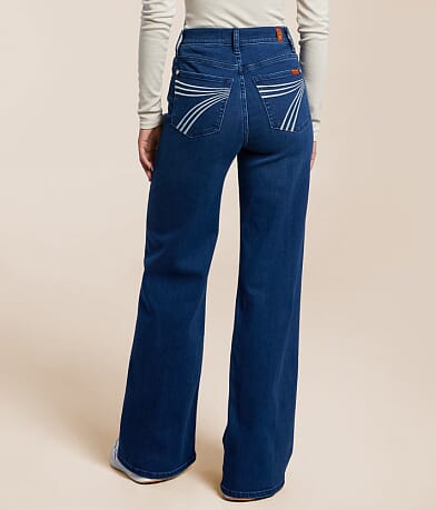 7 For All Mankind Jo Wide Leg Stretch Jean BACK