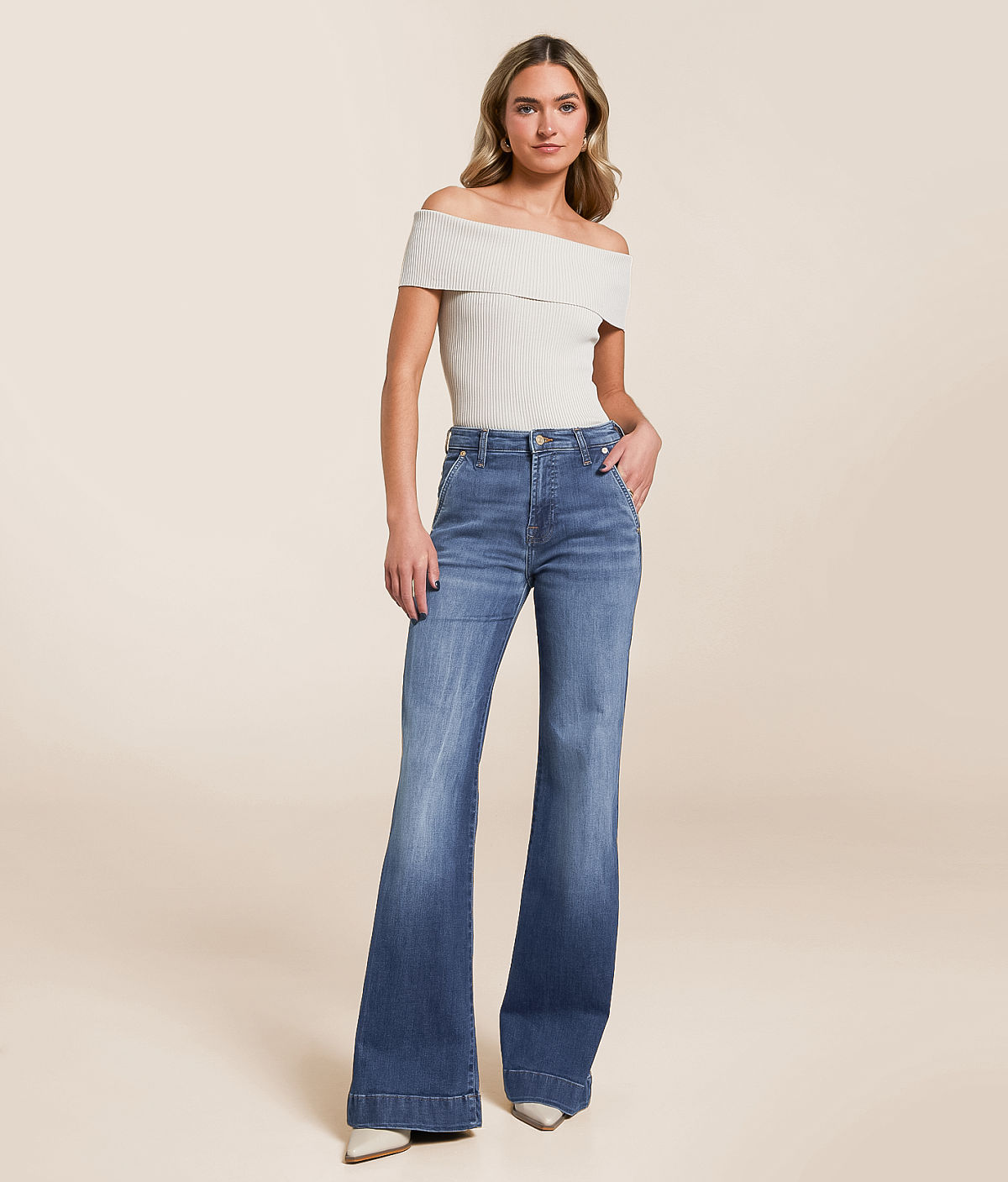 7 For All Mankind Modern Dojo Trouser Stretch Jean — Royalty by Buckle