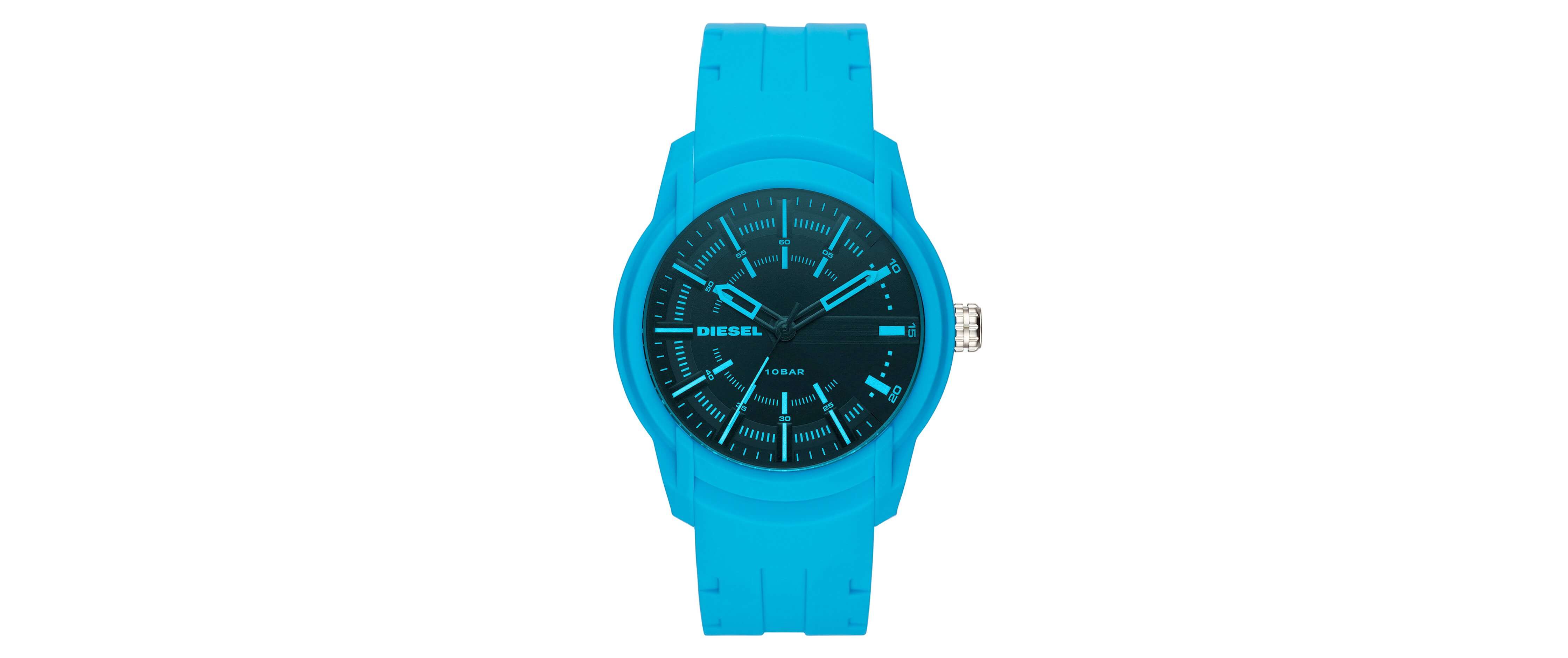Diesel Armbar Watch Men's Watches in Blue Buckle