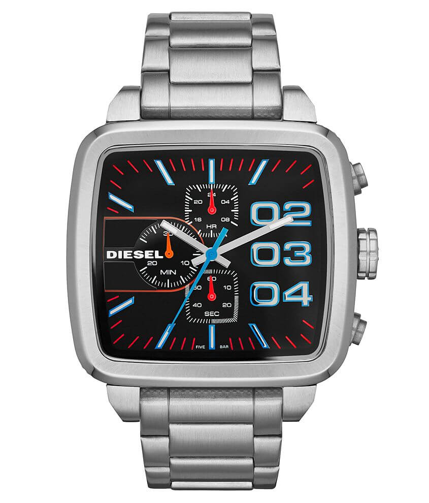 Diesel Square Franchise Watch front view