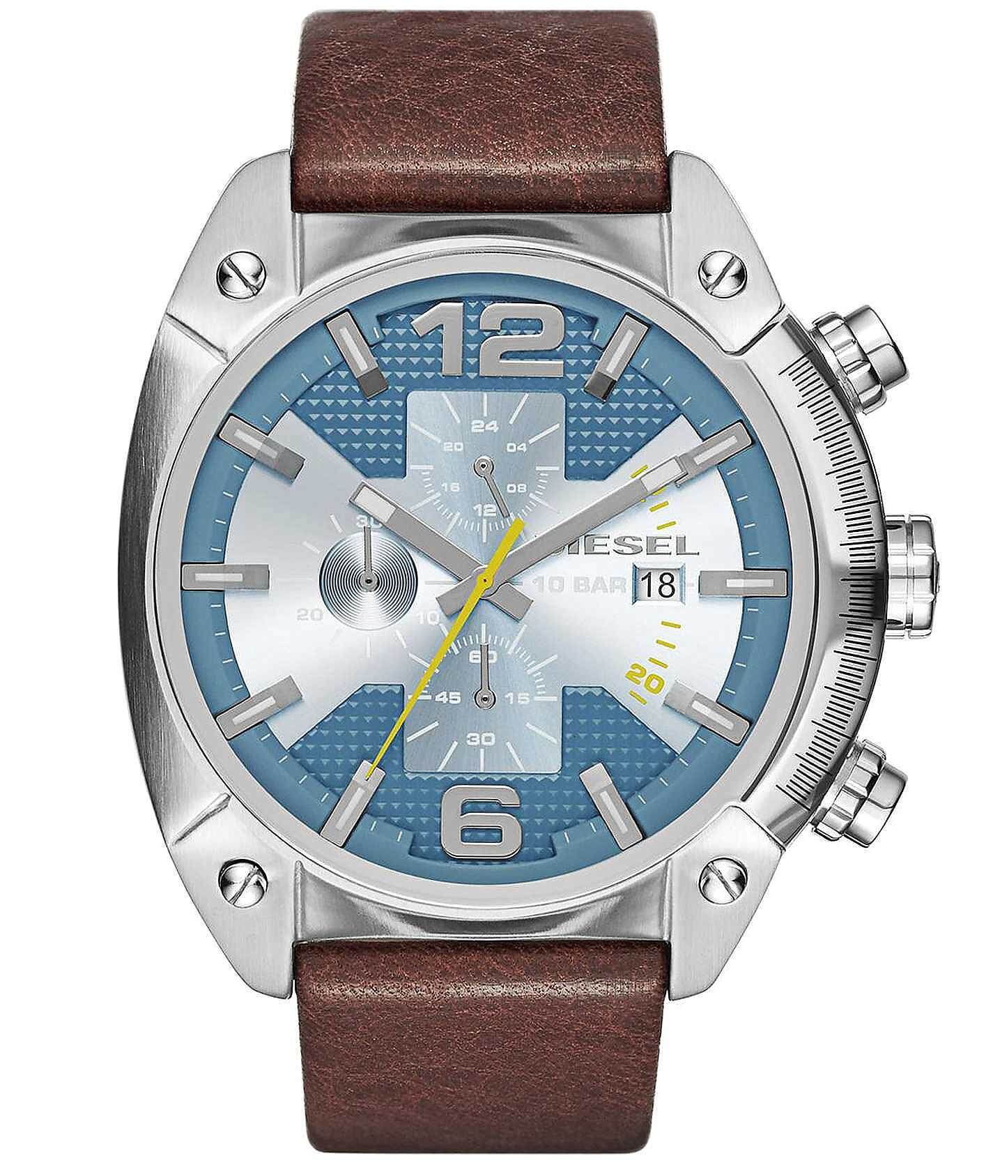 Diesel Overflow Watch - Men's Watches in Brown | Buckle