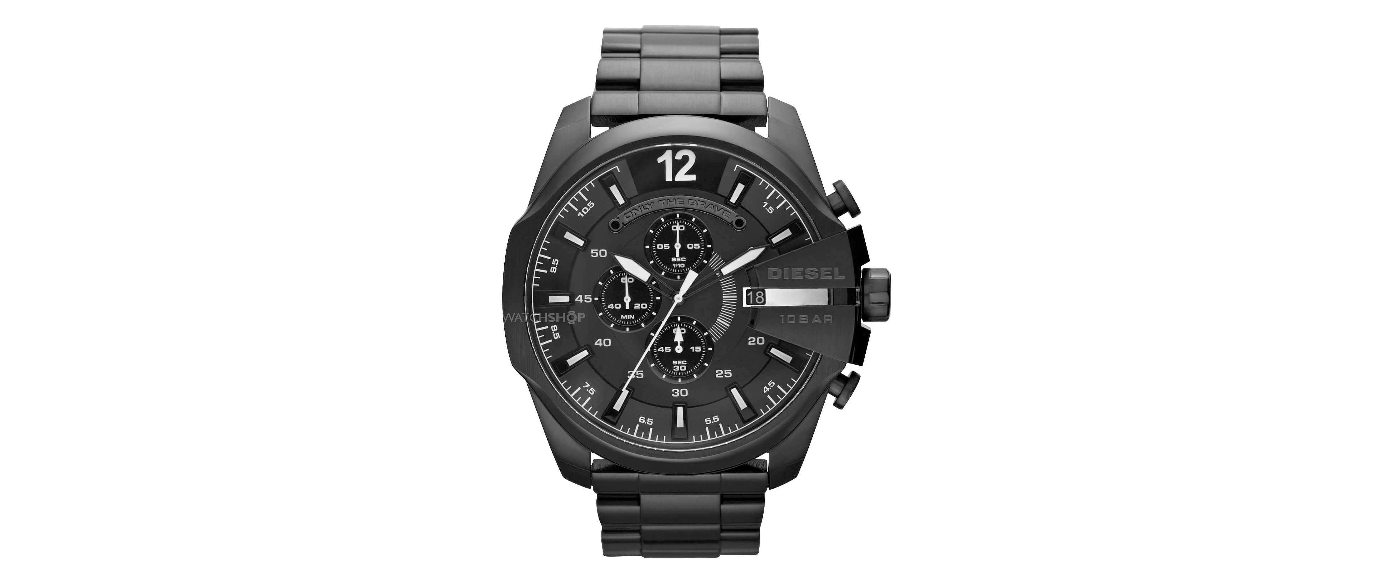 Diesel Mega Chief Watch Men's Watches in Gunmetal Buckle