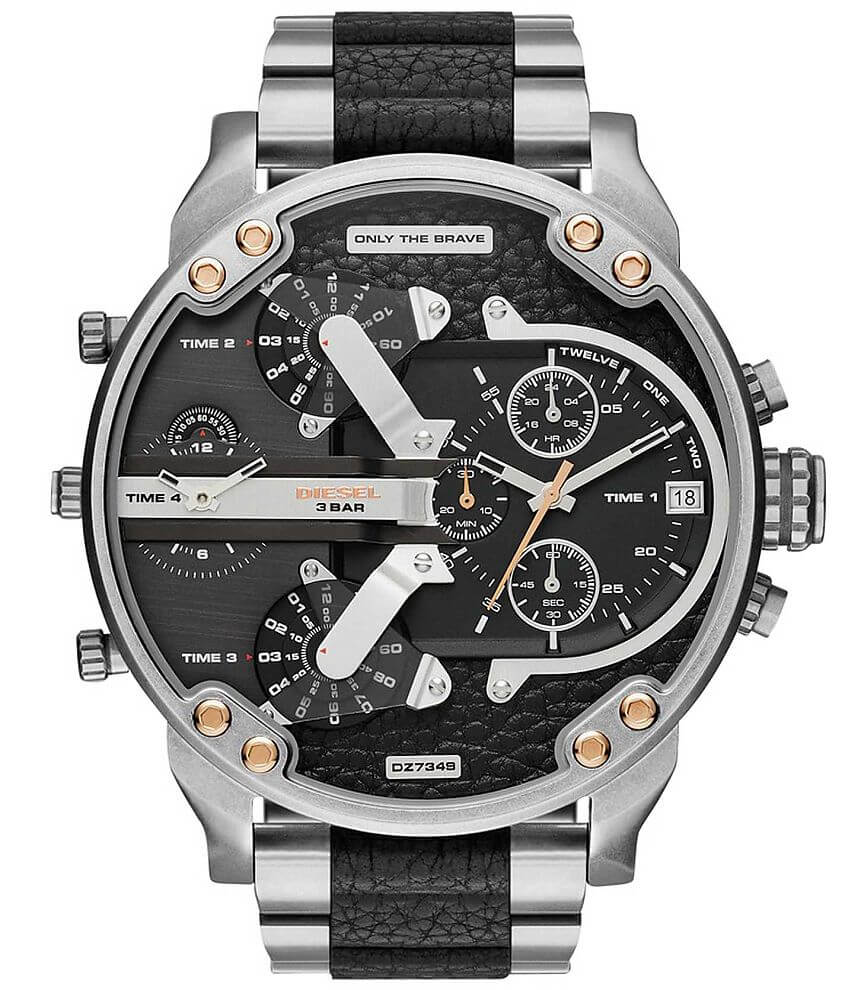 Diesel Mr. Daddy Watch - Men's Watches in Silver Black | Buckle